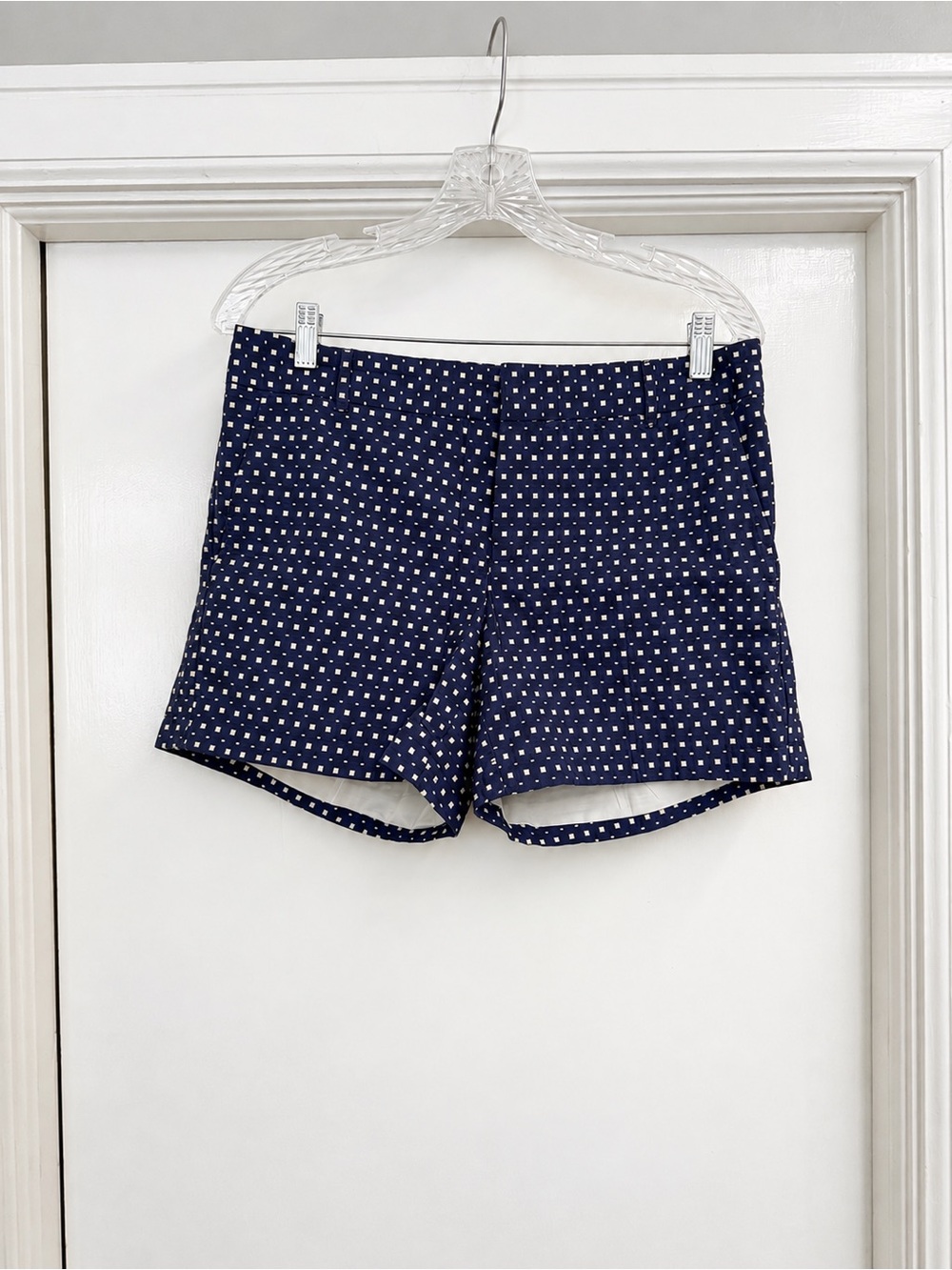Banana Republic Women’s Navy Blue Polka Dot Shirt Shorts, Size 6